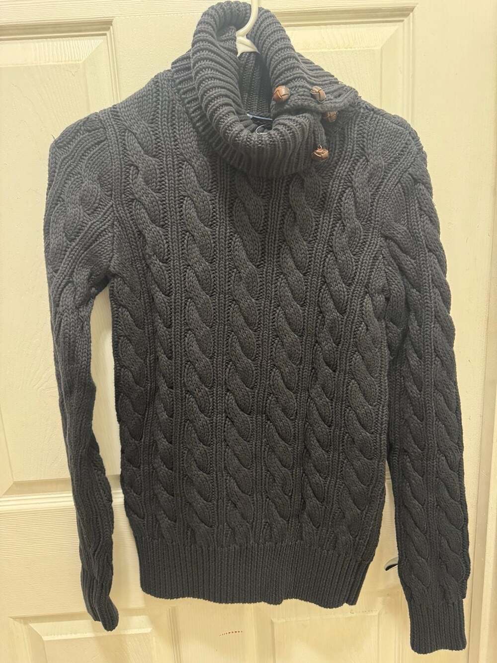 Ralph Lauren black knit sweater-Blue Label